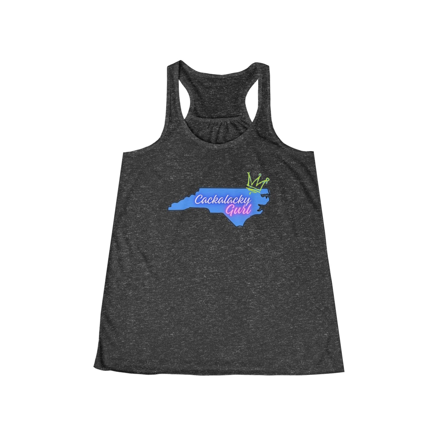 Cackalacky Girl Women's Flowy Racerback Tank - Perfect for Summer & North Carolina Pride