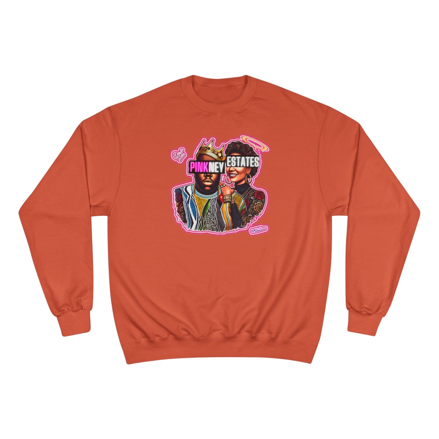 Champion Sweatshirt - Pink New Estates Graphic Design
