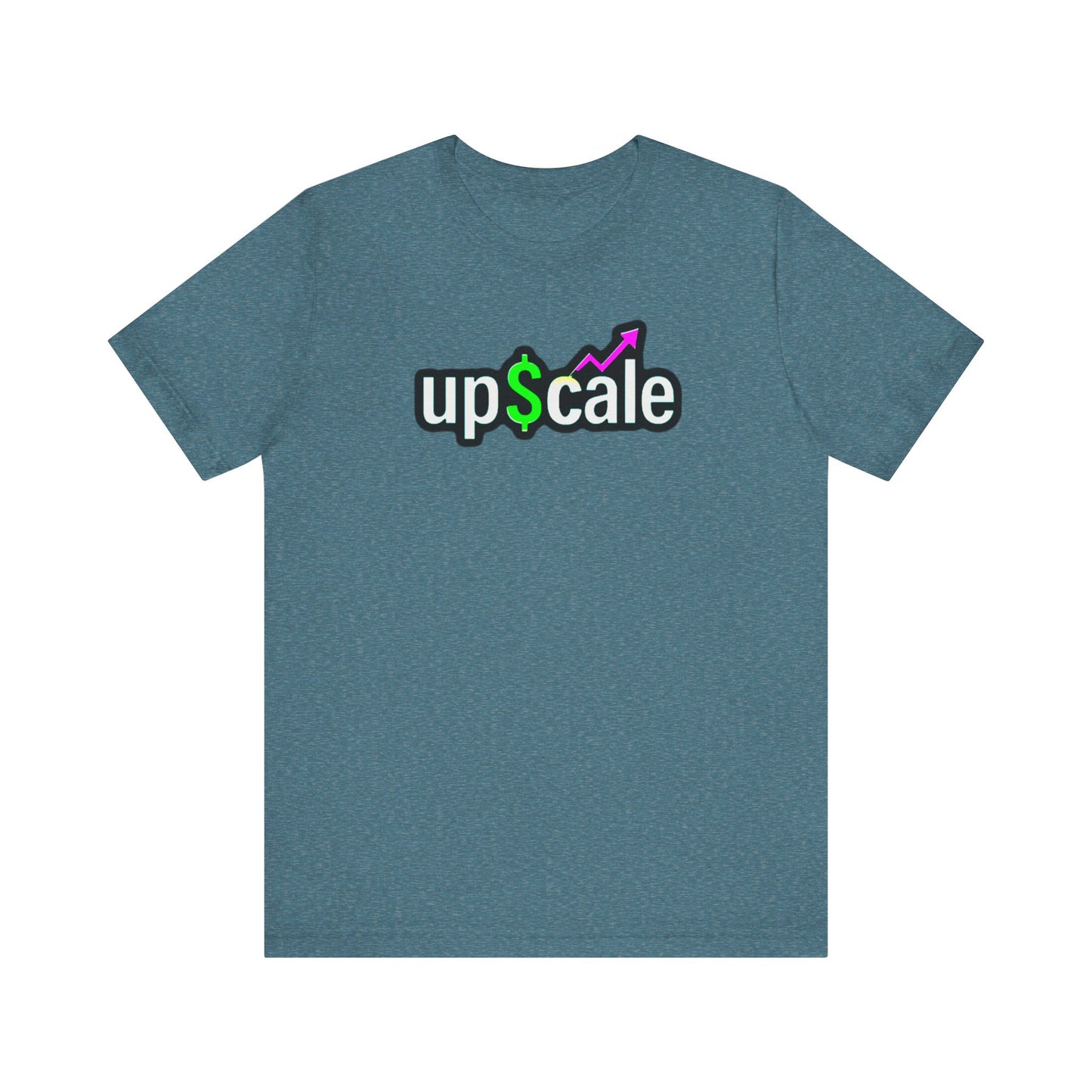 Upcale Unisex Jersey Tee for Entrepreneurs, Business Growth T-Shirt, Casual Wear, Startup Inspiration Shirt, Gift for Professionals