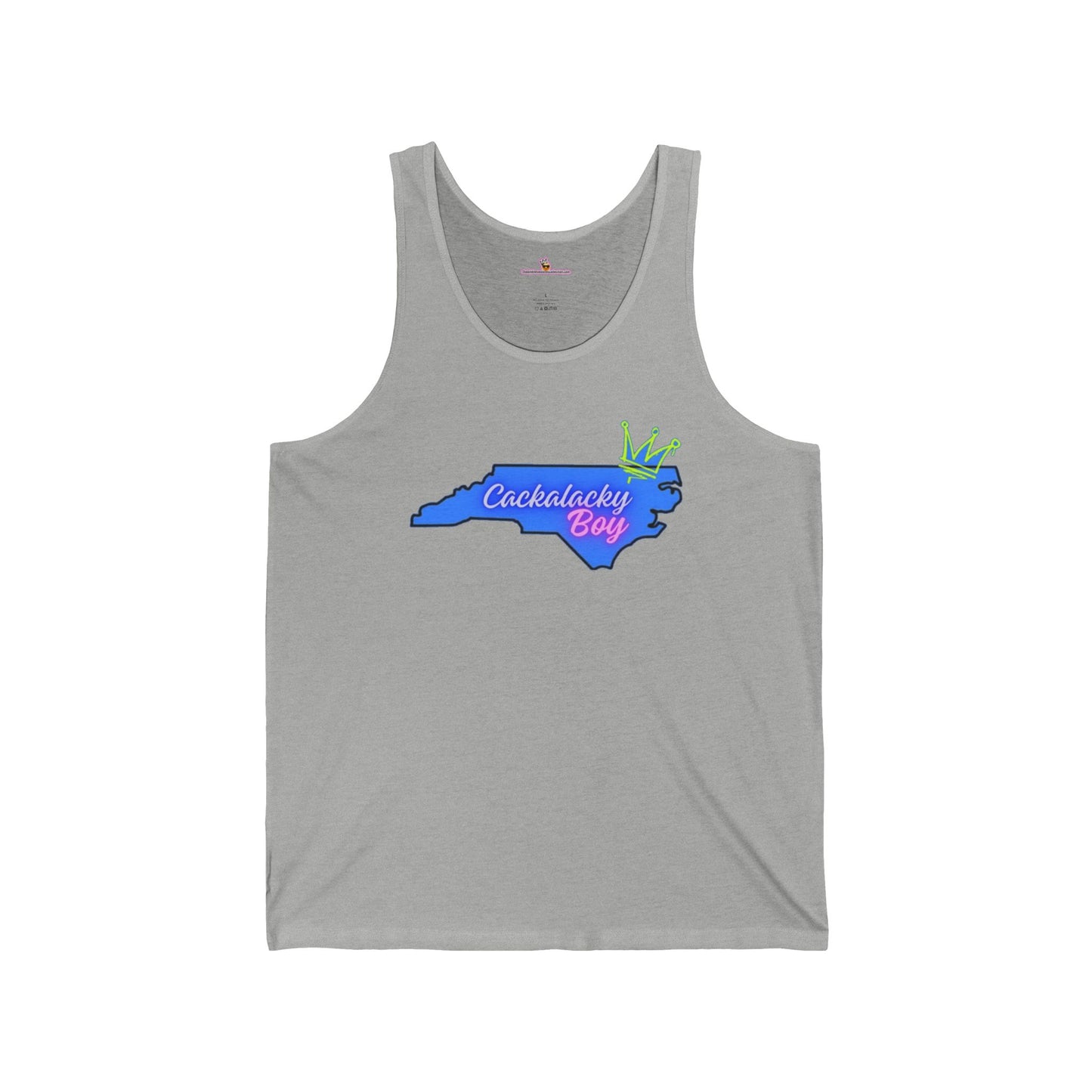 Cackalacky Boy Unisex Jersey Tank - Fun North Carolina Pride Tee