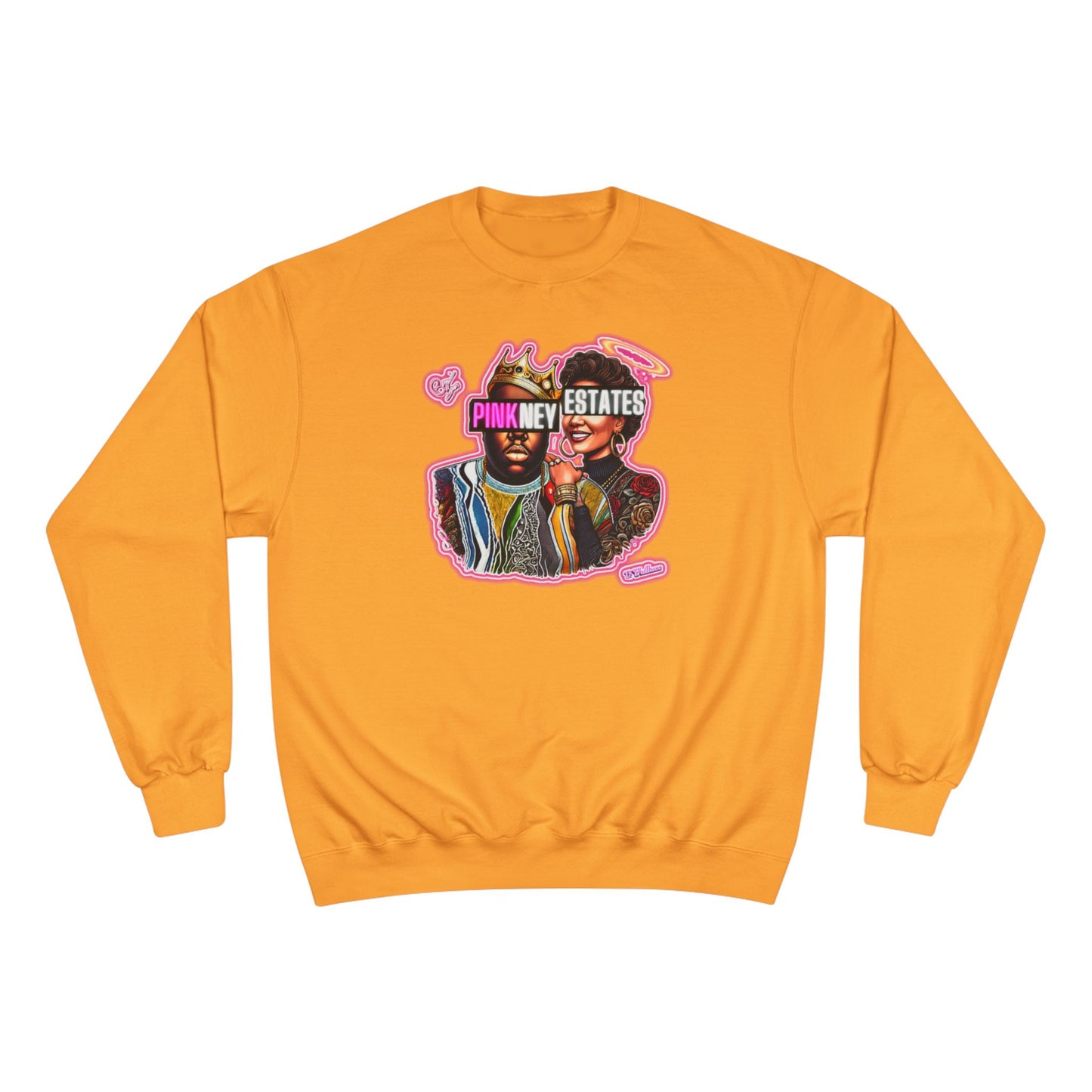 Champion Sweatshirt - Pink New Estates Graphic Design