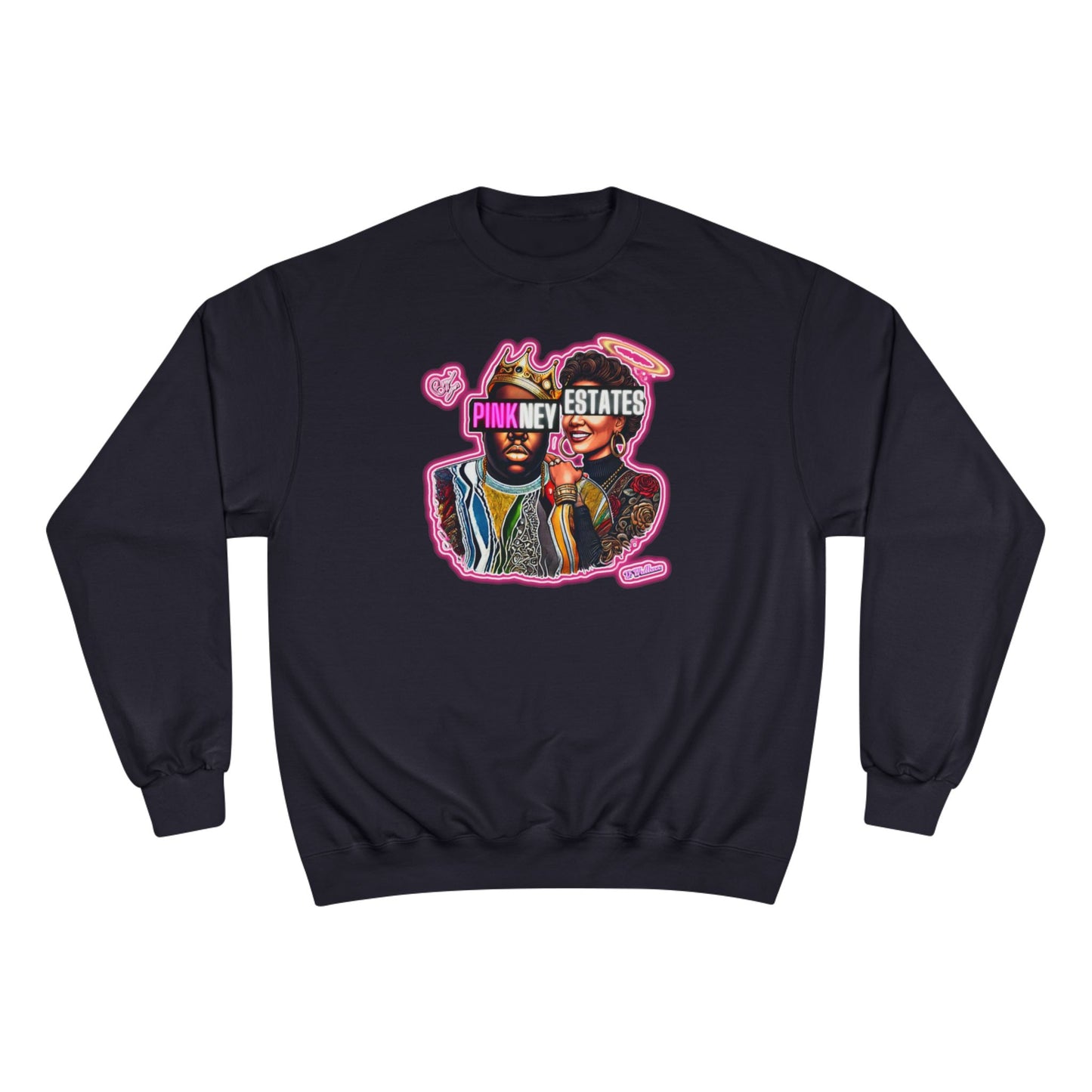 Champion Sweatshirt - Pink New Estates Graphic Design