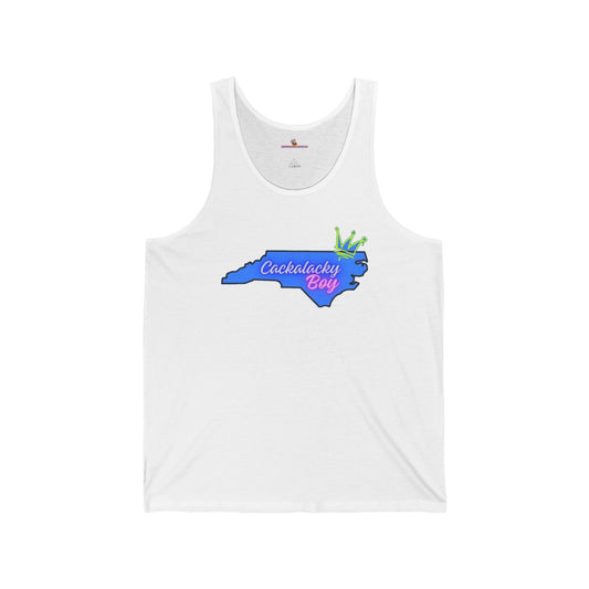Cackalacky Boy Unisex Jersey Tank - Fun North Carolina Pride Tee
