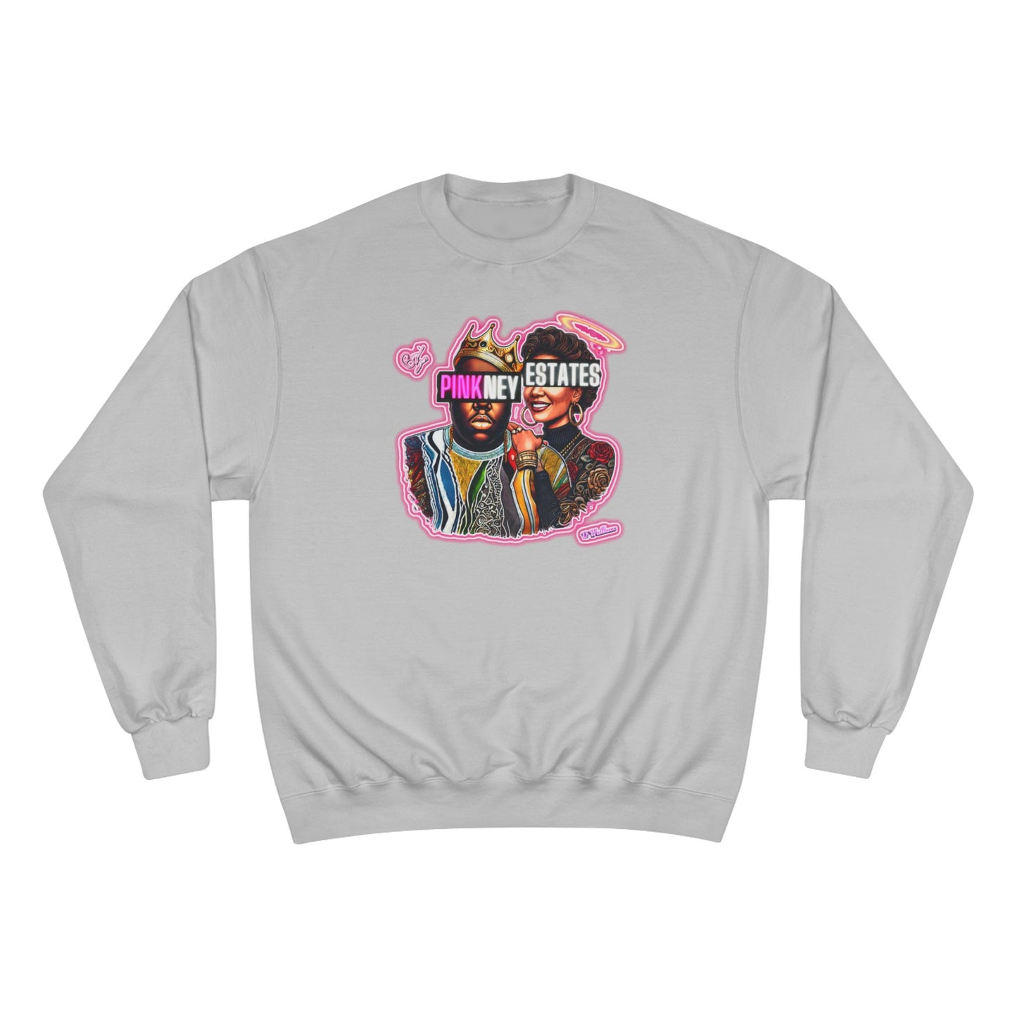 Champion Sweatshirt - Pink New Estates Graphic Design