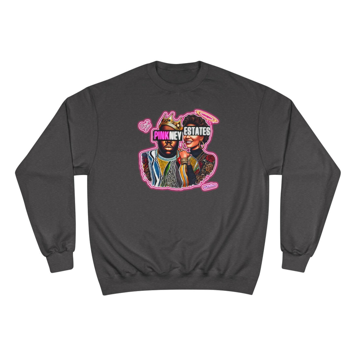 Champion Sweatshirt - Pink New Estates Graphic Design
