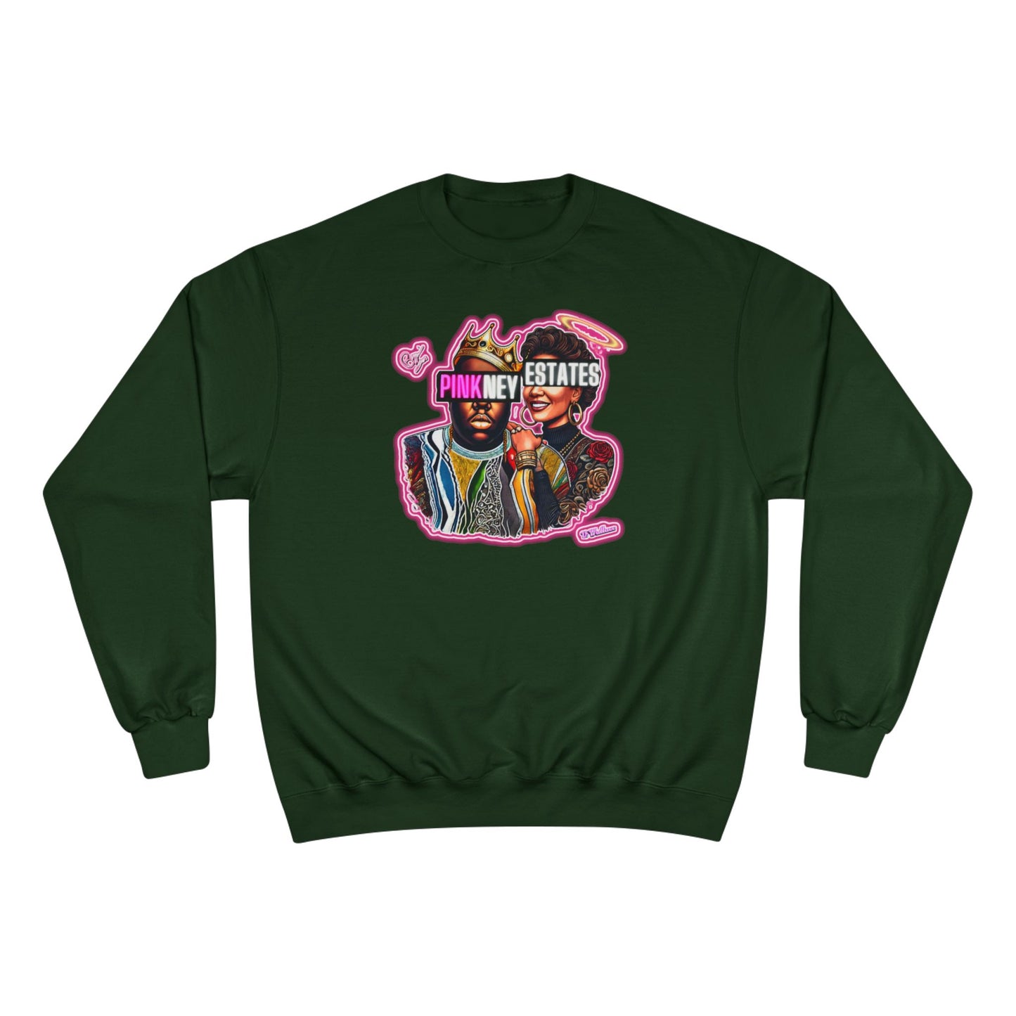 Champion Sweatshirt - Pink New Estates Graphic Design