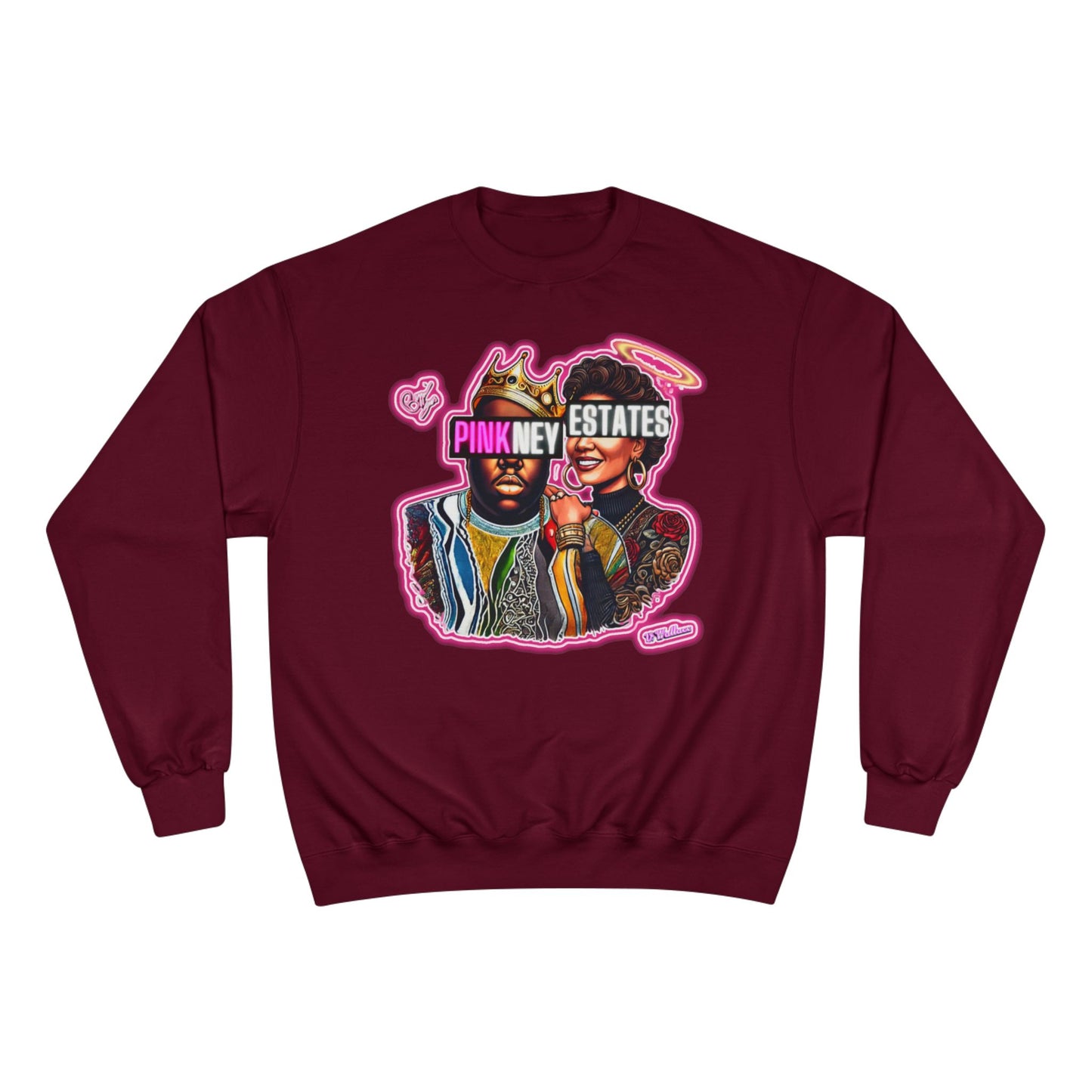 Champion Sweatshirt - Pink New Estates Graphic Design