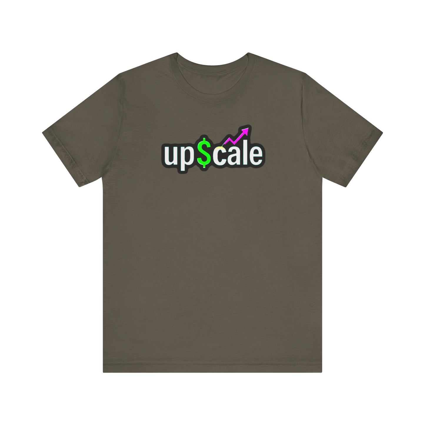 Upcale Unisex Jersey Tee for Entrepreneurs, Business Growth T-Shirt, Casual Wear, Startup Inspiration Shirt, Gift for Professionals