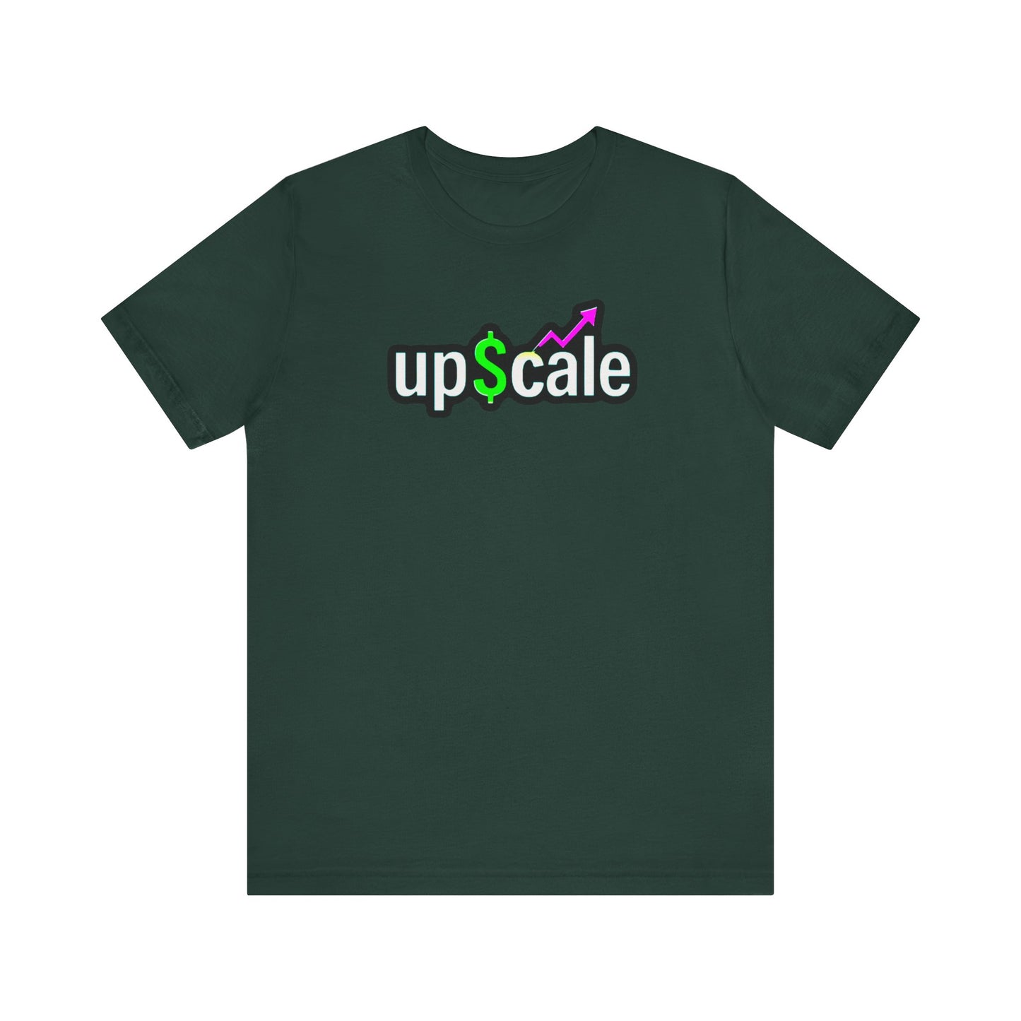 Upcale Unisex Jersey Tee for Entrepreneurs, Business Growth T-Shirt, Casual Wear, Startup Inspiration Shirt, Gift for Professionals