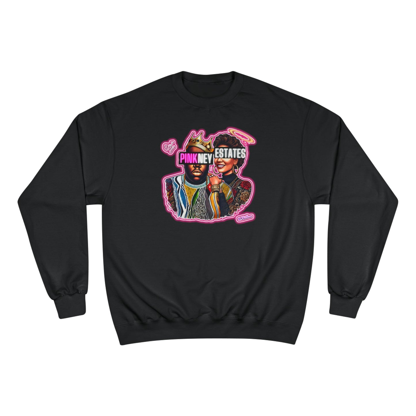 Champion Sweatshirt - Pink New Estates Graphic Design