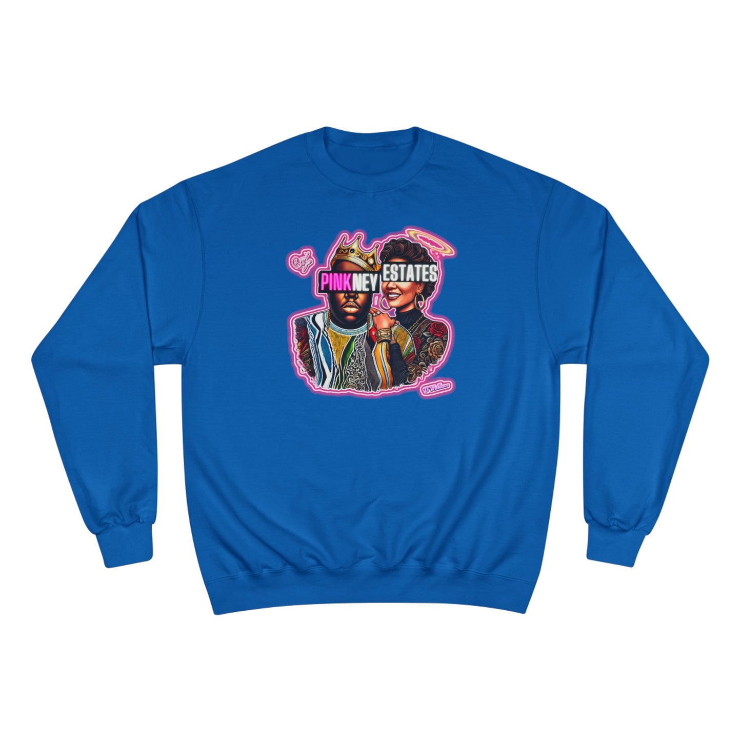 Champion Sweatshirt - Pink New Estates Graphic Design