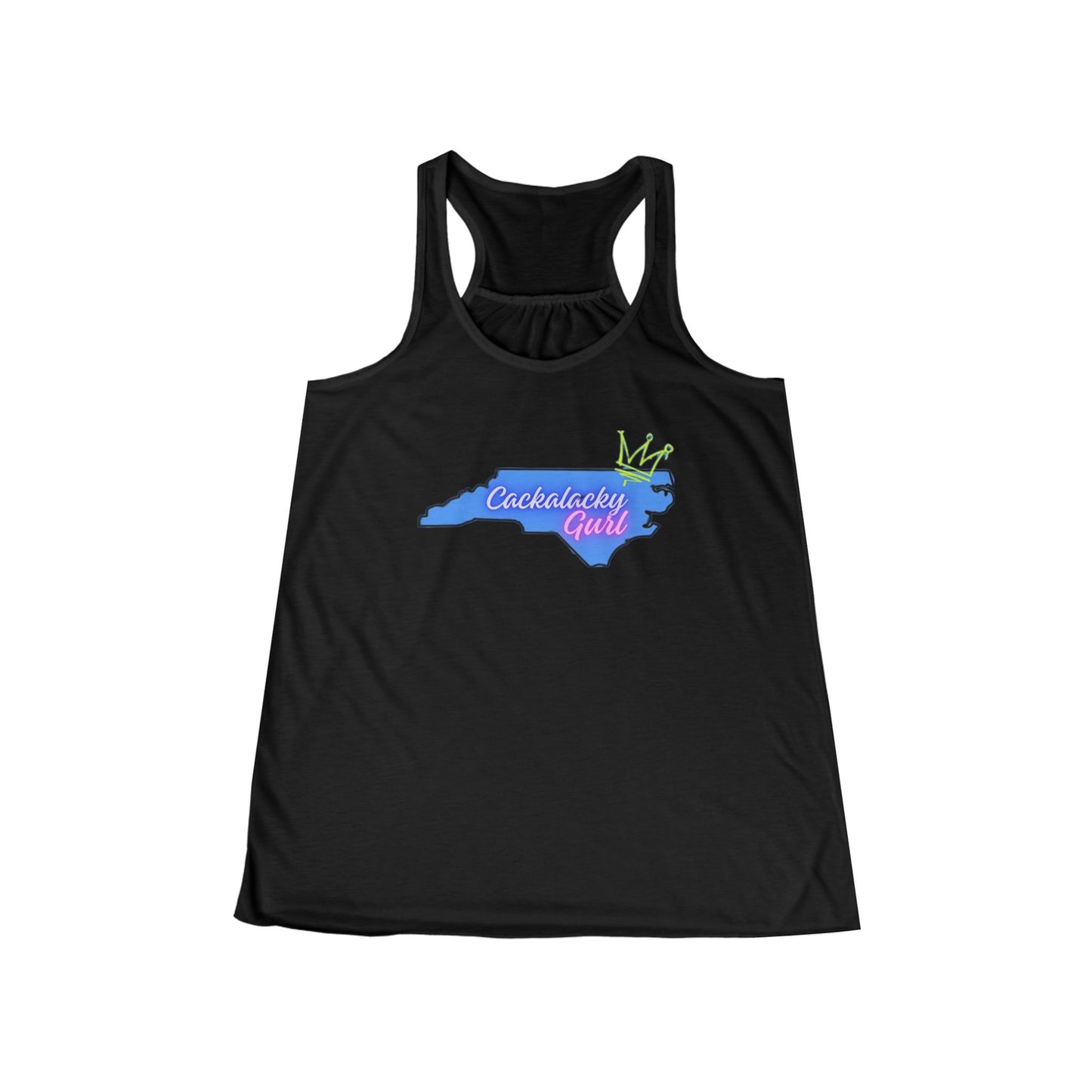 Cackalacky Girl Women's Flowy Racerback Tank - Perfect for Summer & North Carolina Pride