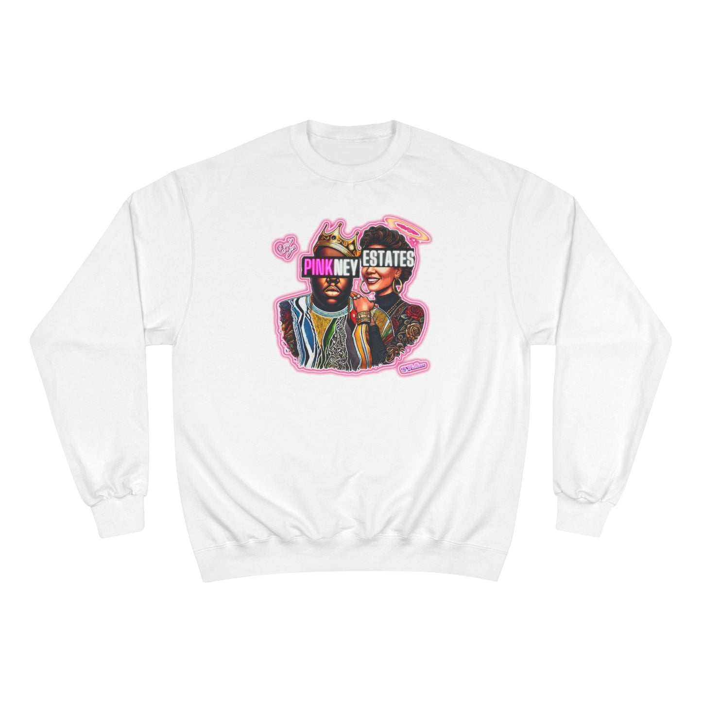 Champion Sweatshirt - Pink New Estates Graphic Design