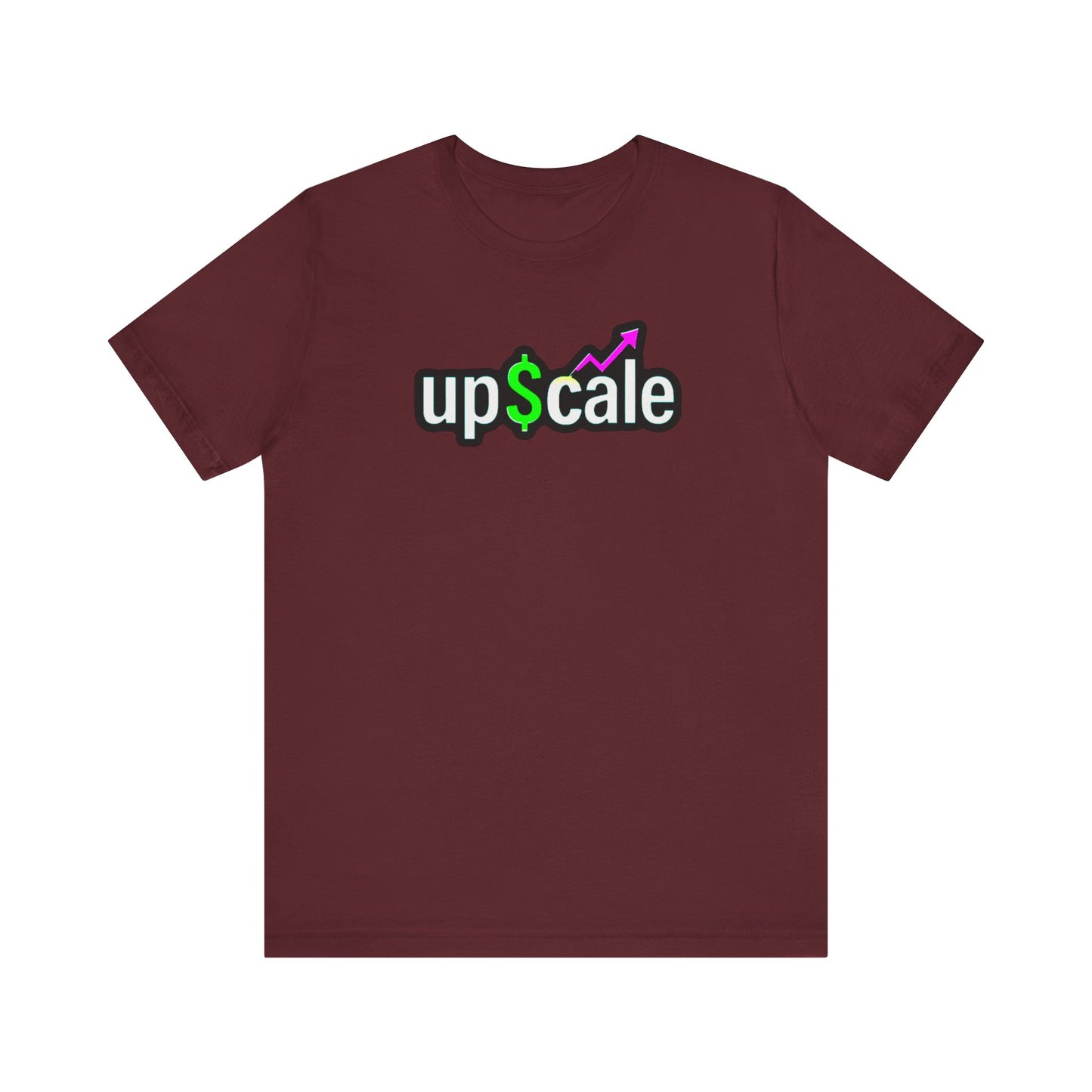 Upcale Unisex Jersey Tee for Entrepreneurs, Business Growth T-Shirt, Casual Wear, Startup Inspiration Shirt, Gift for Professionals
